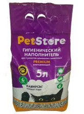 Наполнитель Pet store впитывающий глиняный 5л