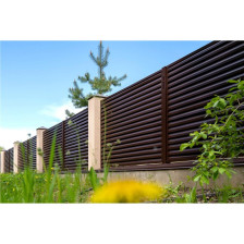 Комлект секции забора жалюзи "Tokyo" 2,2х2,73м пэ 0,45 8017 двухстор