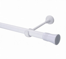 Карниз 25/19 белый глянец 2.0м с наконечников Гиро