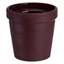 Кашпо со вставкой Терра 2,35л бордо