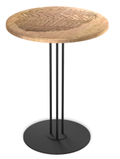 Стол журнальный SHT-CT44-1/Н43 тирион/черный муар