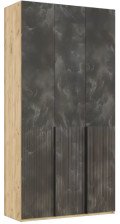 Шкаф 3-створчатый Марвэл (1200) Мальта грей/Дуб крафт