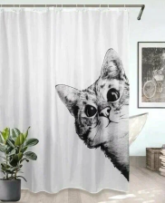 Штора для ванной комнаты 180x200см CAT 4 (white) ch-21326