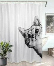 Штора для ванной комнаты 180x200см CAT 4 (white) ch-21326