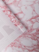 Пленка Axelfix с/кл Y08 мрамор бело-красный 0,45х8м