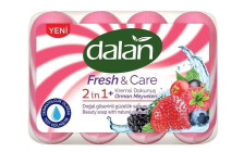 Мыло DALAN Fresh & Care 4x90г Лесные ягоды экопак