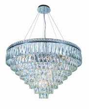 Люстра SR 2785R/9A CH+CL D500 x H400 (800) 9х40W E14 10.8кг