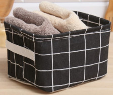 Корзина Клетка черный 12х15х20 см Доляна