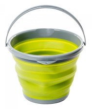 Ведро складное силиконовое 10л, оливковый, Tramp