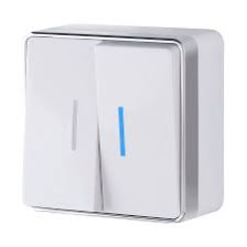Выключатель 2-м открытой установки с индикатором W5020101 10A 250В Gallant белый