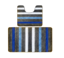 Коврики для ванной комнаты BANYOLIN Silver LINE (2шт) 60х100см 50х60см голубой BAN.SIL-L.2.60/100-BL