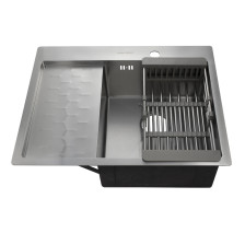 Мойка врезная 63х50 (0,8) h=200 63503 правая Fabia Profi