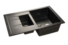Мойка 775х495(1,5)искусственный камень (308) черный GF-Q775KL(F-21К)