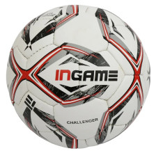 Мяч футбольный Ingame CHALLENGER, бело-красный IFB-101