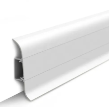 Плинтус Идеал Классик с кабель-каналом белый 2,2 м