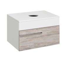 Тумба Вудлайн -65 подвесная, белая