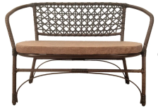 Диван Анапа с подушкой, коричневый