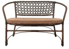 Диван Анапа с подушкой, коричневый