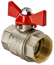 Кран шаровый для воды 1/2" г/г бабочка VALTEC VT.217
