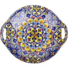 Блюдо 22,5х20,5х4,5см с ручками красный 0860102