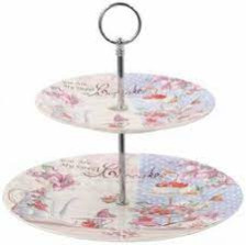 Ваза для фруктов 2-х ярусная 16,5х24 см Новогодние шары 3857496