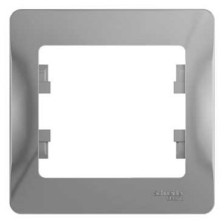 Рамка 1-м Glossa GSL000301 алюминий