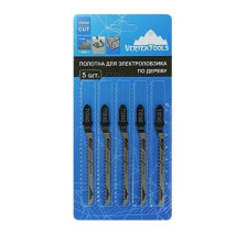 Пилки для электролобзика по дереву T101AO 5шт VERTEXTOOLS 