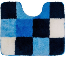 Коврик для ванной комнаты Karo Akrilik 50х60см с вырезом синий