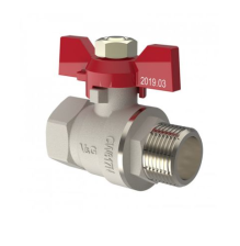 Кран шаровой для воды 3/4" г/ш бабочка VG-101102 (серия Оптима) 