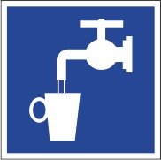 Знак D02 Питьевая вода на пленке