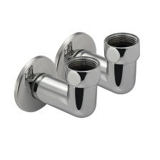 Соединение угловое к полотенцесушителю САНАКС 3/4х1/2 г/ш хром 136