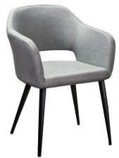 Кресло Oscar Грей/Чёрный (600х590х775)