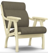 Кресло для отдыха Вега-10 Scandinavia Brown Wood, бесцветный (кат1)