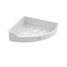 Полка пластиковая BRIMIX угловая 1-ярусная самоклеящаяся 5664