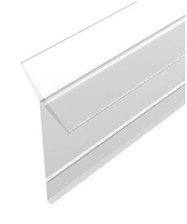 Плинтус для столешниц гибкий 4,2м прозрачный KORNER