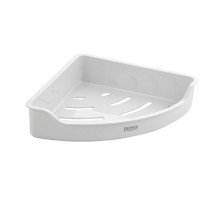 Полка пластиковая BRIMIX угловая 1-ярусная самоклеящаяся 5664