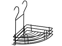 Полка угловая малая 195х255х250 черный матовый LE-550 BL