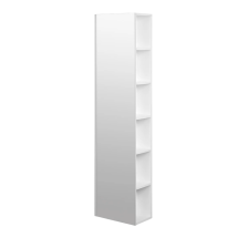 Пенал Сканди-40 подвесной, с зеркалом, белый (40х22х115)