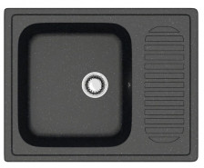 Мойка 635х490 искусственный камень черный 15/Q4