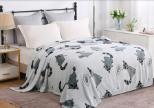 Плед велсофт в чемодане California 202-pf 150х200 Cleo