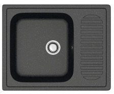 Мойка 635х490 искусственный камень черный 15/Q4