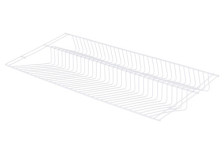 Сеточная полка для обуви двухъярусная 903x404 мм белая