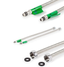 Подводка из нержавеющей стали для смесителя 80см