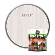 Пропитка Wood Protect для защиты древесины (750 мл) белый Dufa
