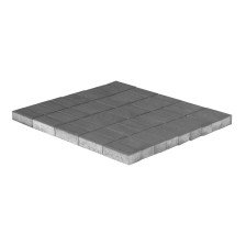 Плитка тротуарная Прямоугольник серый 4см BRAER