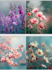 Тетрадь 96 л клетка Нежная природа 368495