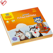 Пластилин 12 цв 180 г Мульти-Пульти со стеком