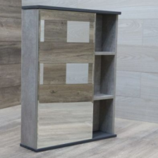 Зеркало со шкафчиком Байкал-70 графит МВК