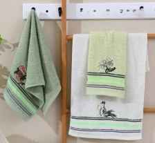 Полотенце махровое Sonnet Оливки с петелькой 35х75