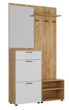 Прихожая Монтана Дуб крафт золотой/Белый 1200х2100х350мм